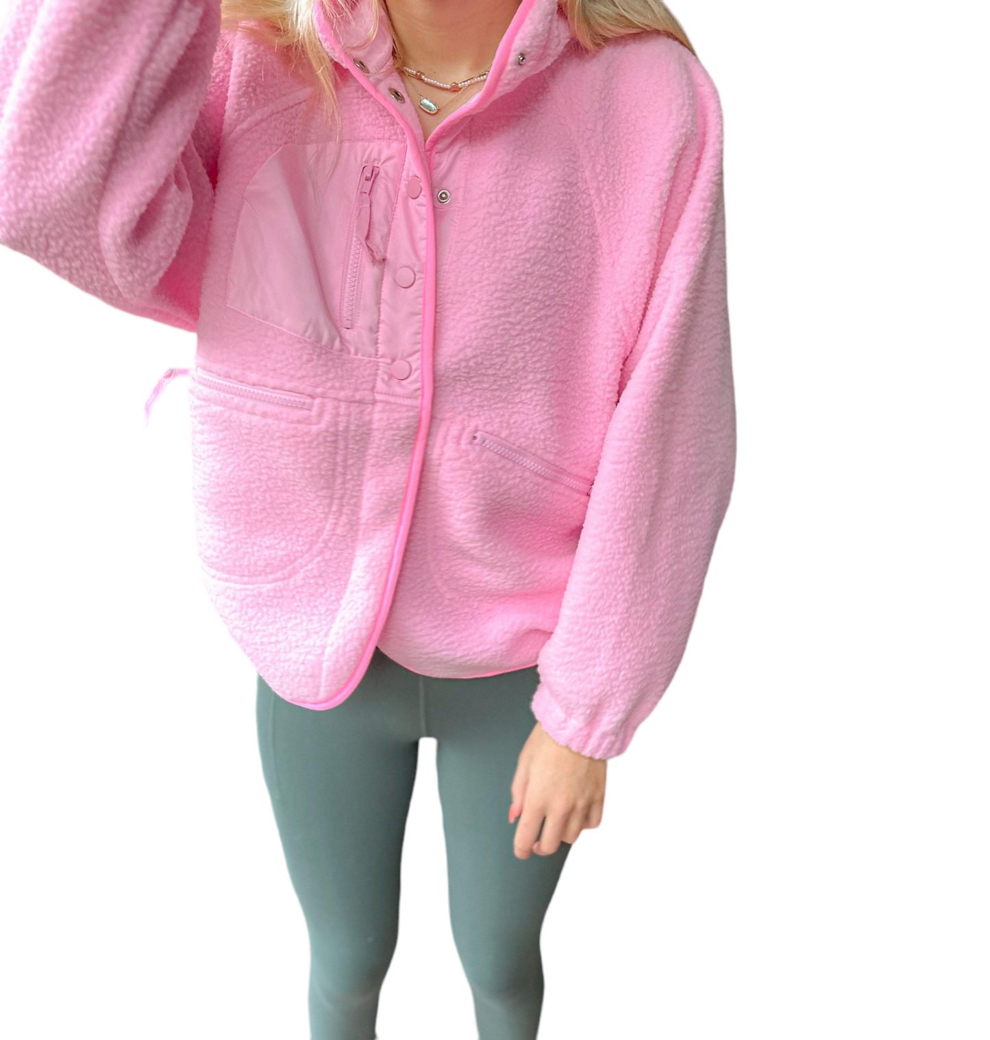 Cozy Pink Panther Sherpa Fleece Jacket