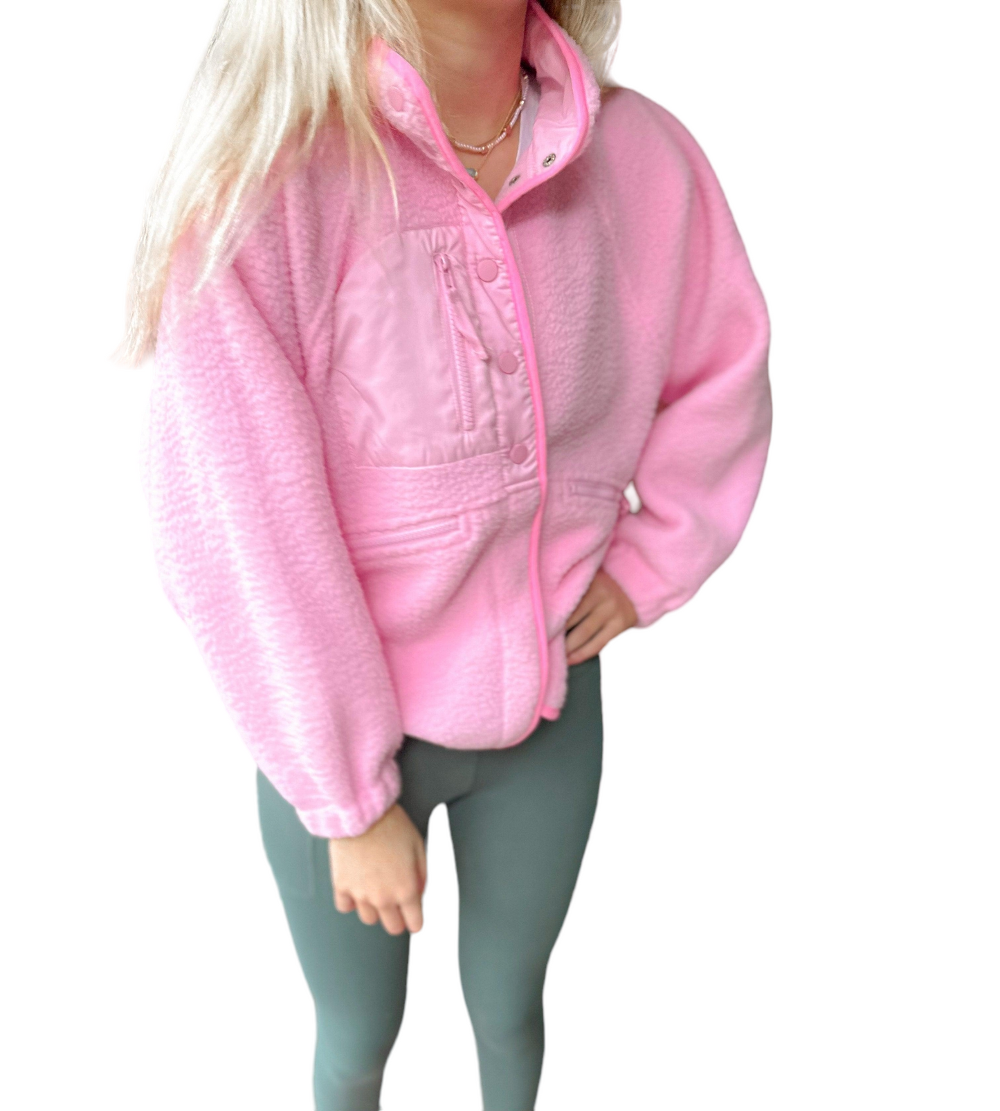 Cozy Pink Panther Sherpa Fleece Jacket
