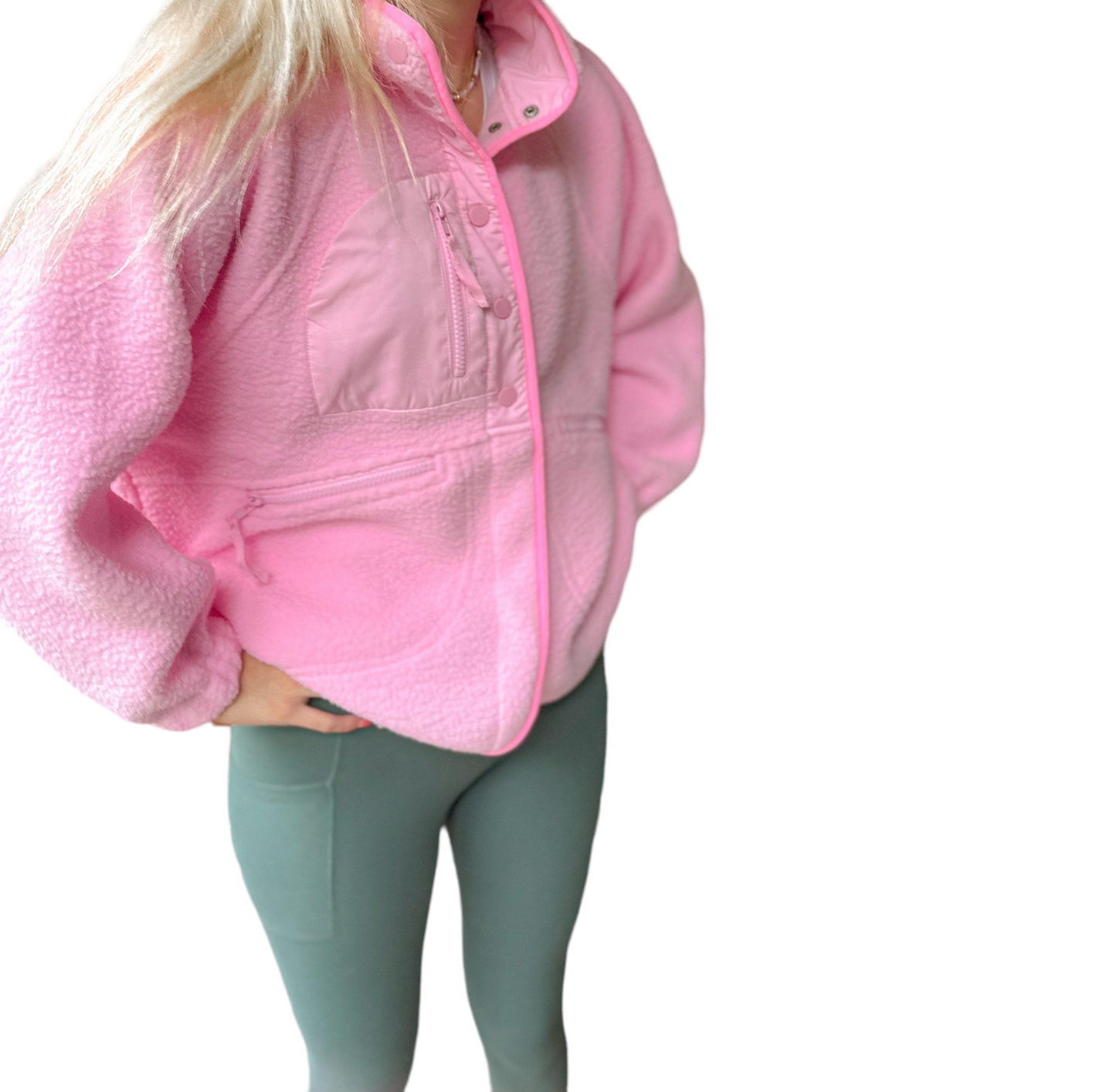 Cozy Pink Panther Sherpa Fleece Jacket