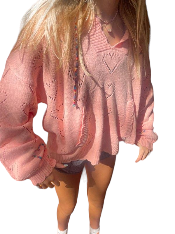 Preppy Chic: The Aubrey Sweater - Perfect Layering Top for Teens