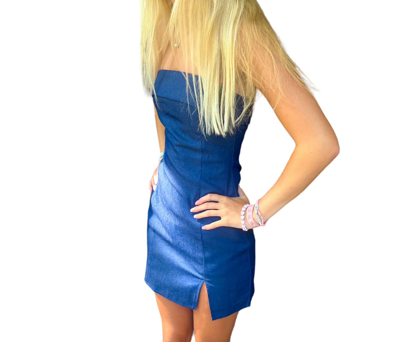 Evie Night Out Strapless Mini Dress