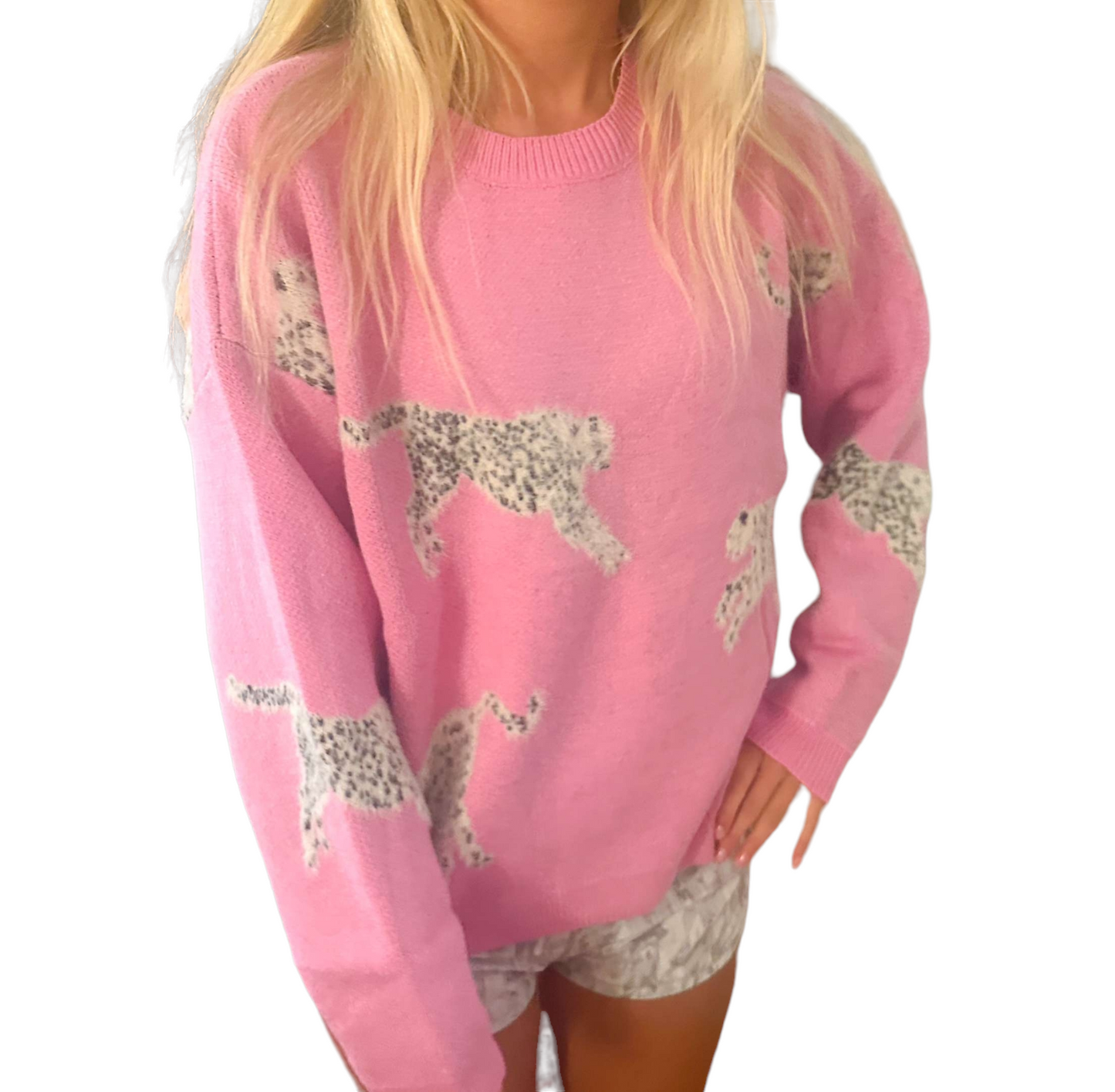 Leopard Luxe Mohair Sweater