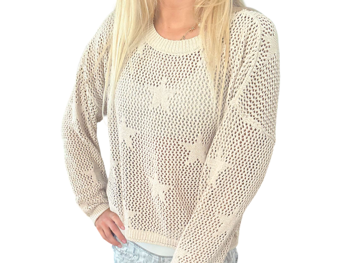 Celestial Charm Knit Sweater