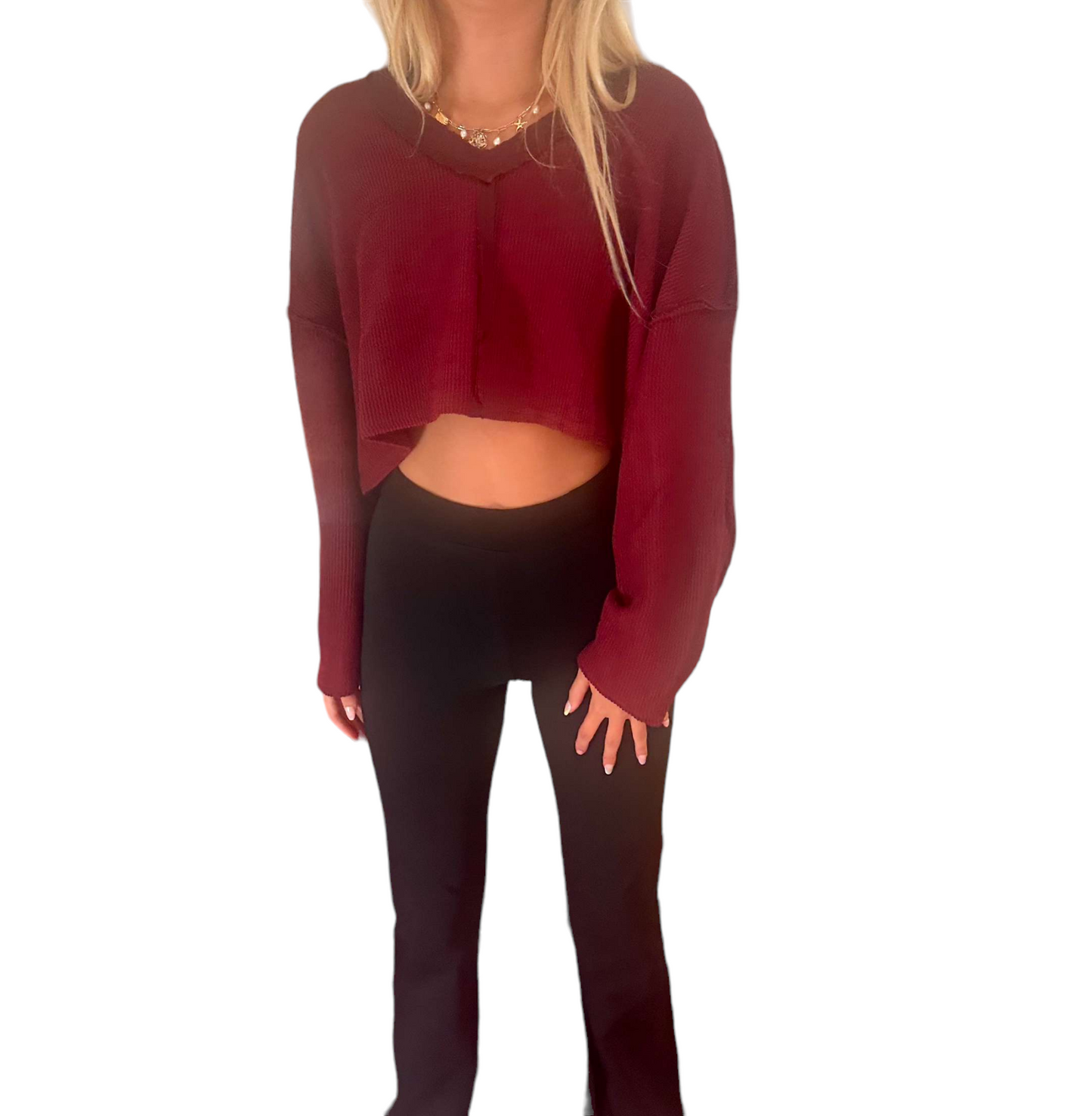 Anna top Burgundy