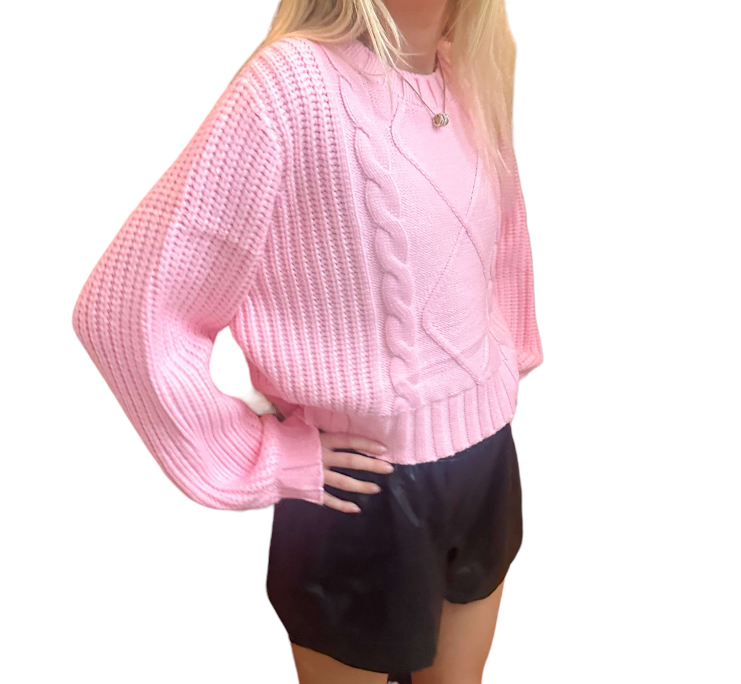 Chic Pink Harmony Sweater