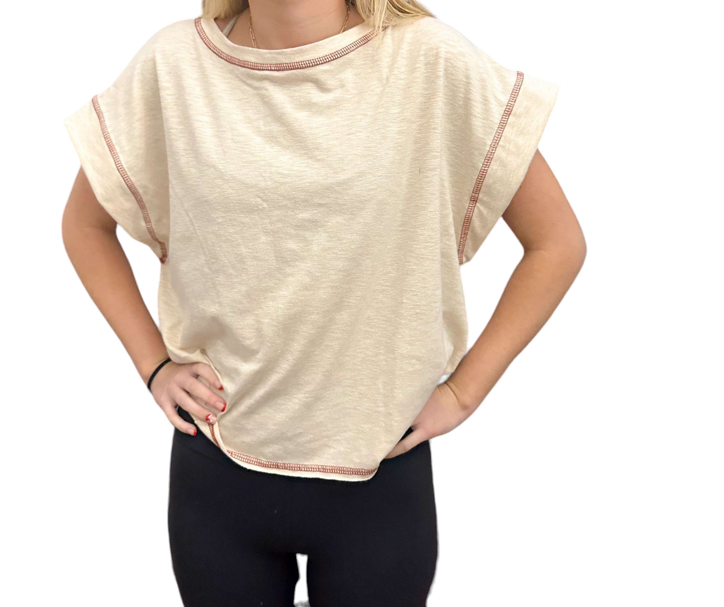Creamy Crossback Crop Top