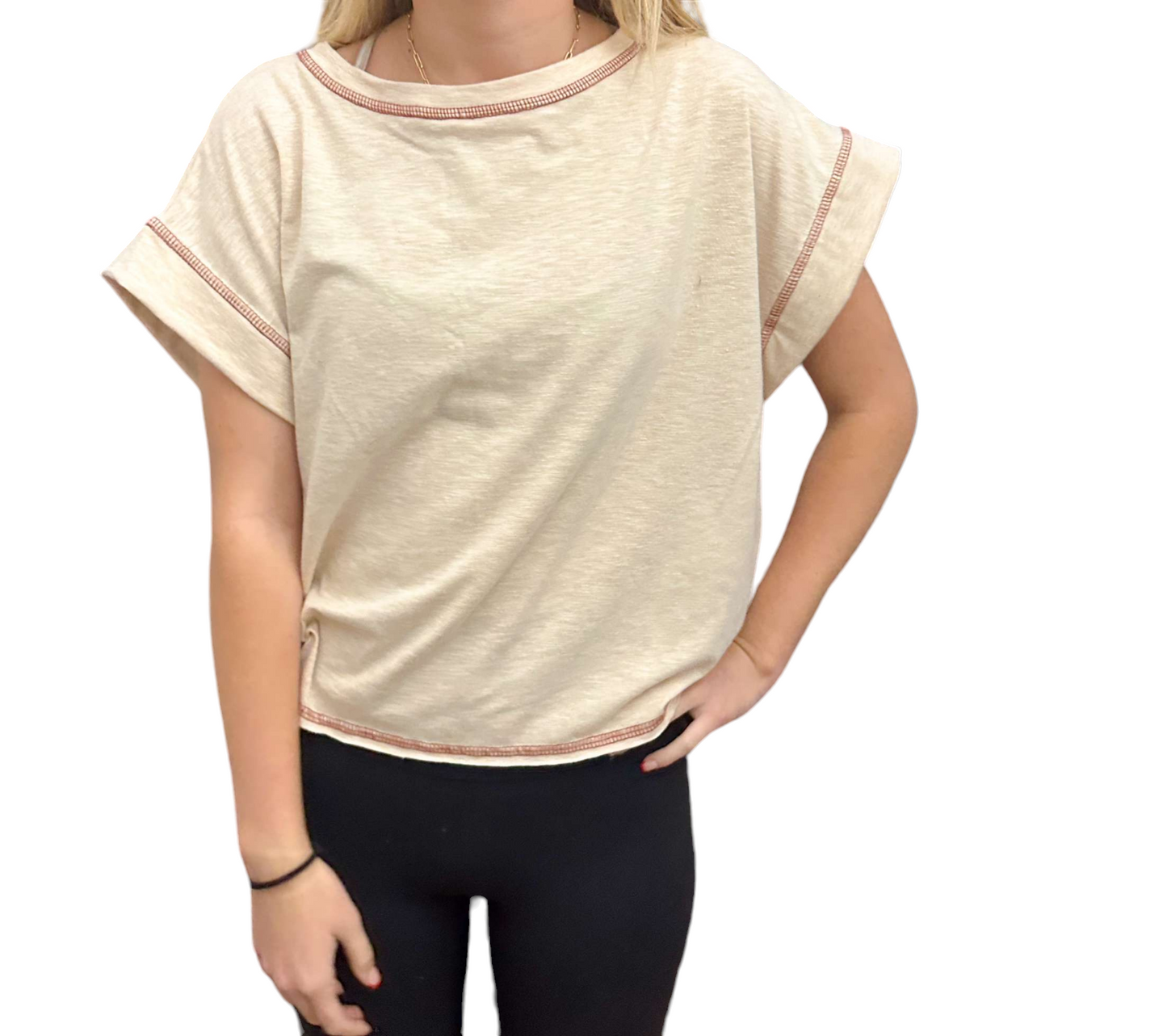 Creamy Crossback Crop Top