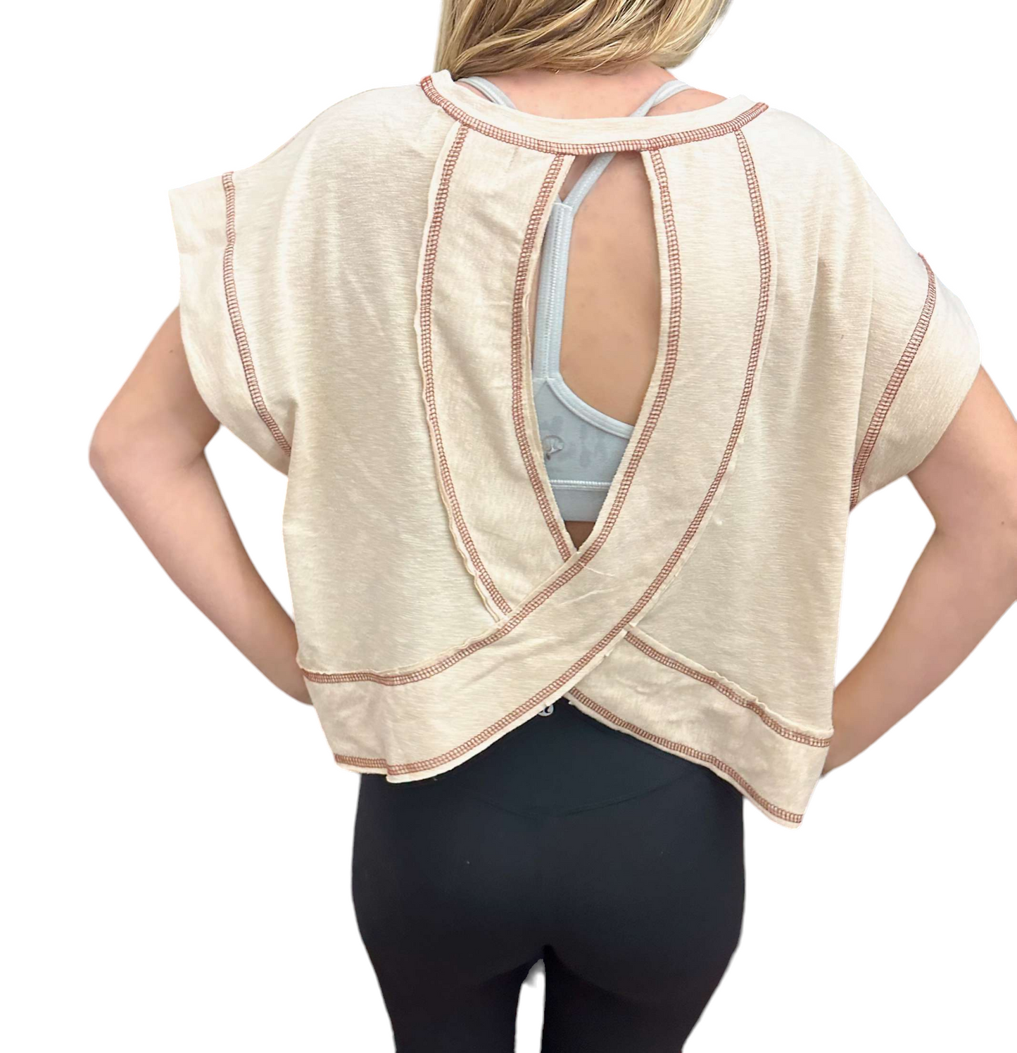 Creamy Crossback Crop Top