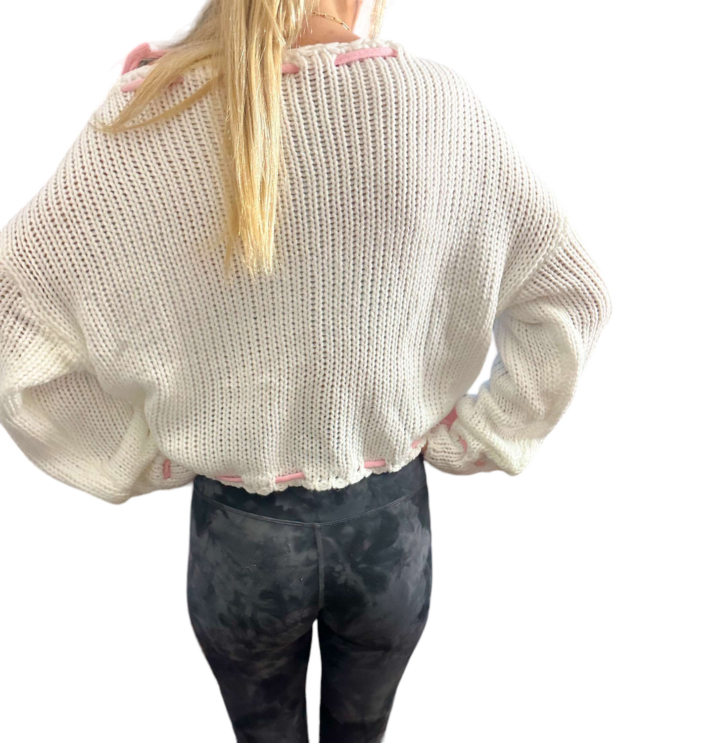 Chic Bow-Embellished Sweater