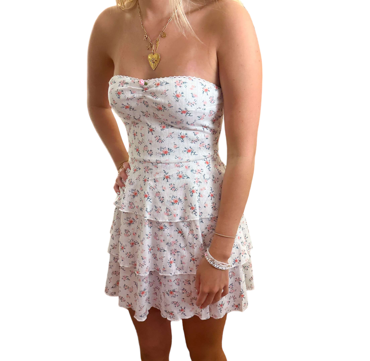 Ruffled Chic Strapless Mini Dress