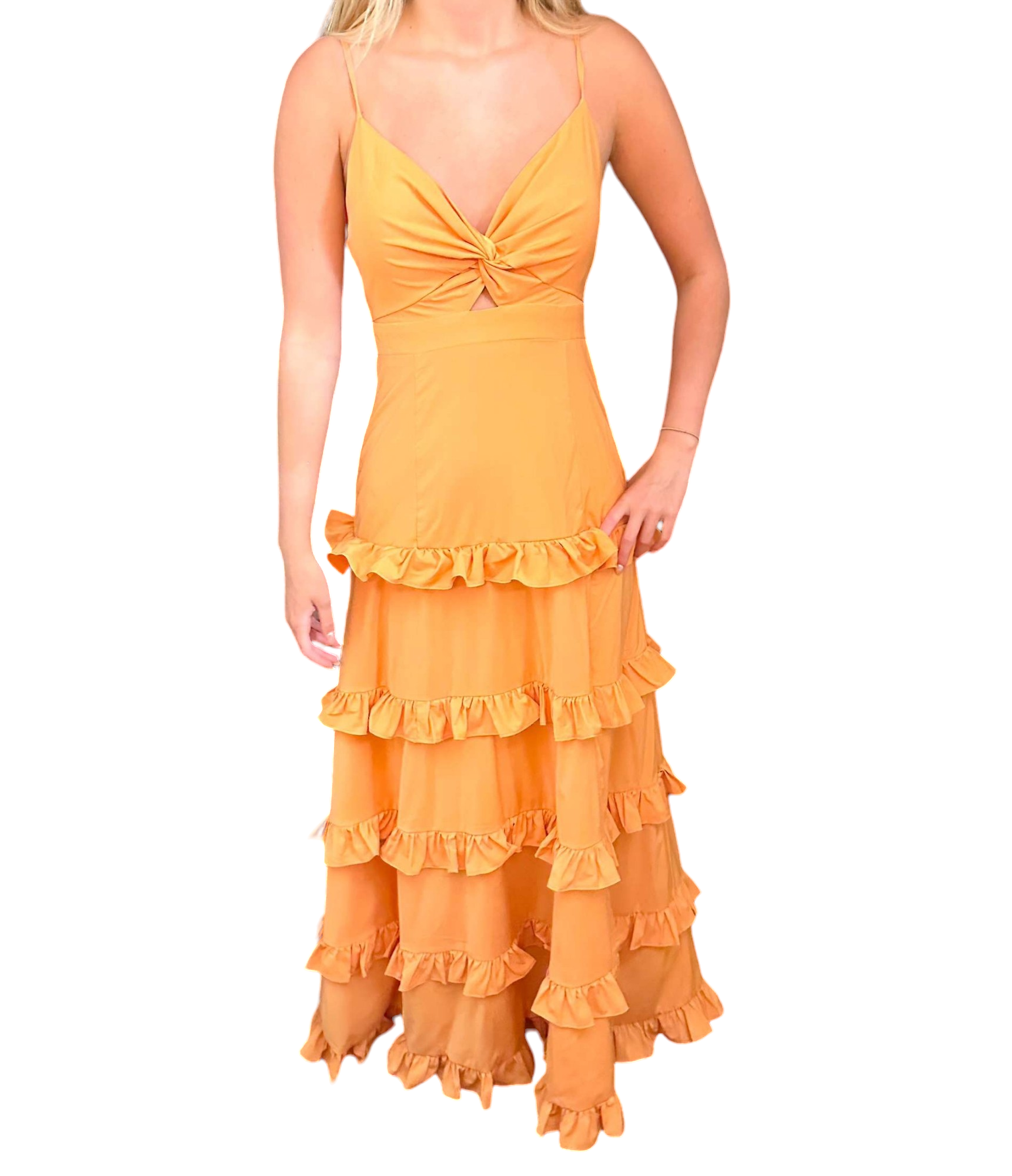 Ruffled Elegance Maxi Dress Medium Ruffled Elegance Maxi Dress Medium