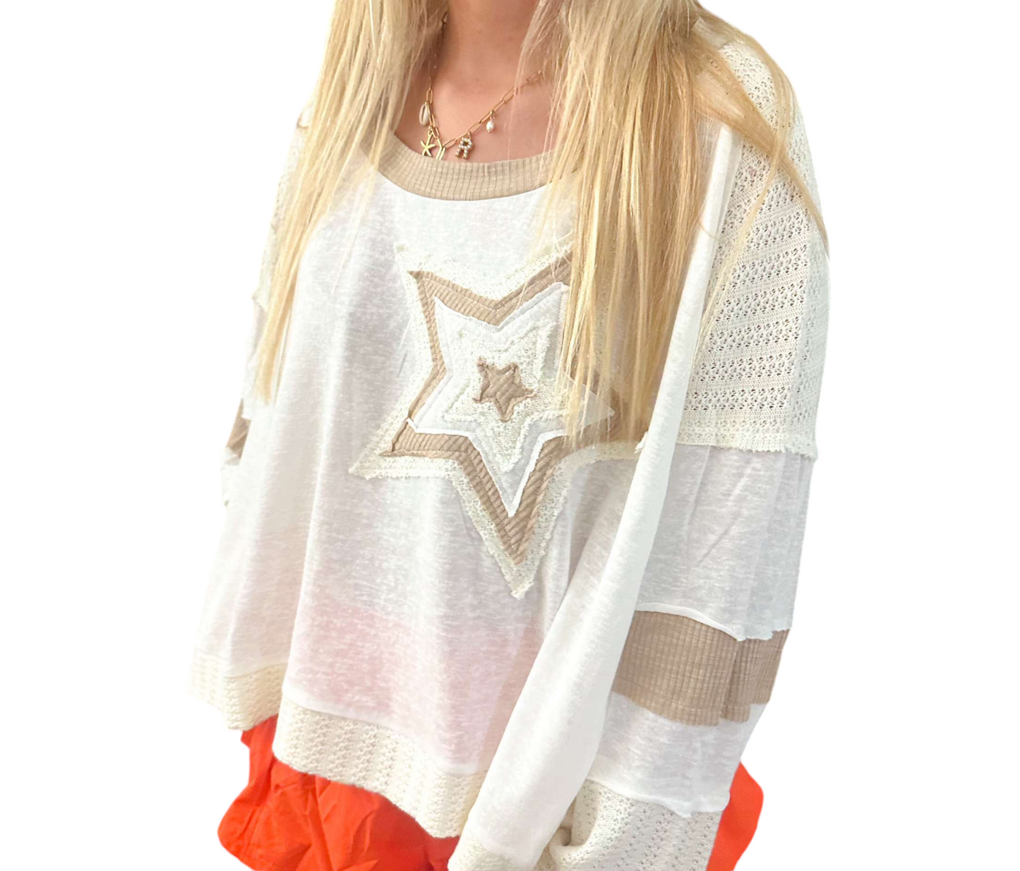 Cosmic Dreams Cropped Oversized Top