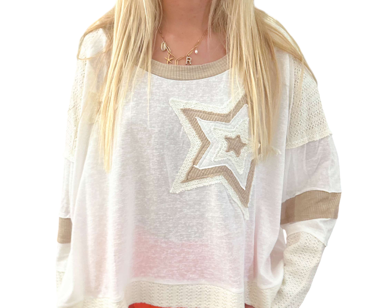 Cosmic Dreams Cropped Oversized Top