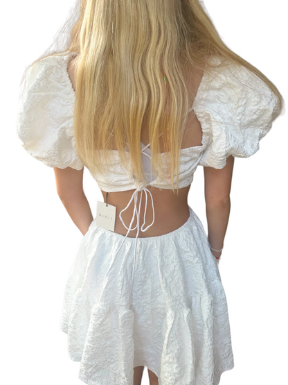 Elegant Cut-Out White Dress