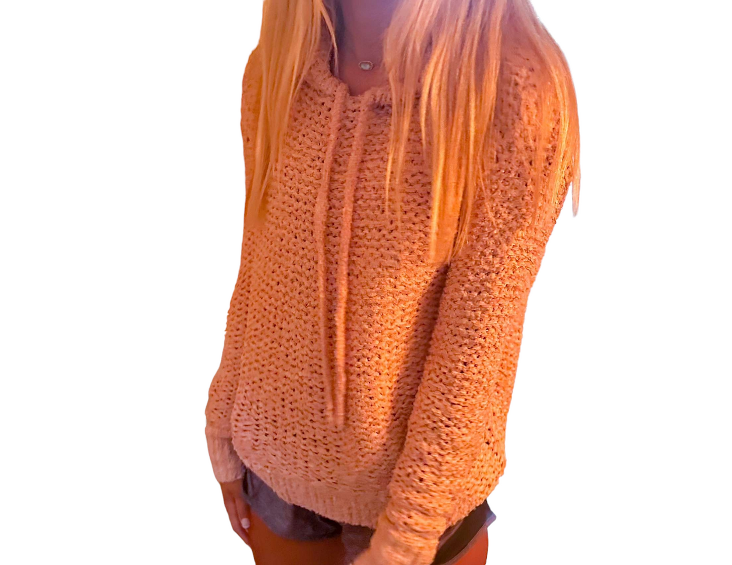 Blush Bliss Hooded Sweater