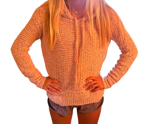 Blush Bliss Hooded Sweater