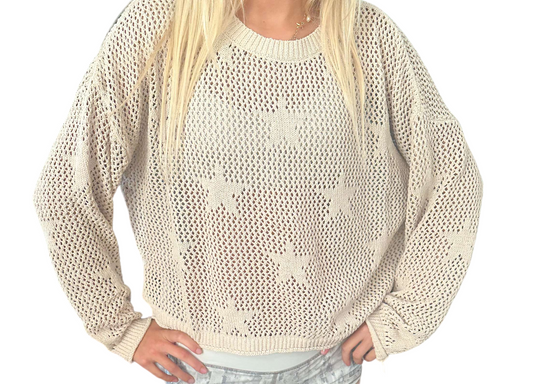 Celestial Charm Knit Sweater