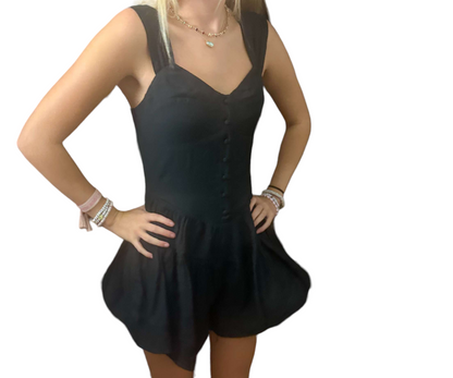 Corset Chic Black Romper