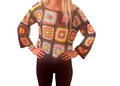 Shoulder-Style Crochet Sweater