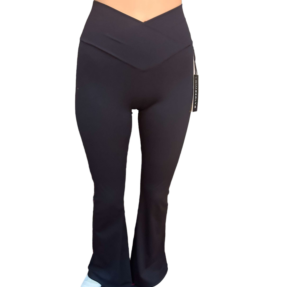 Black leggings flare – Preppy Palette Boutique