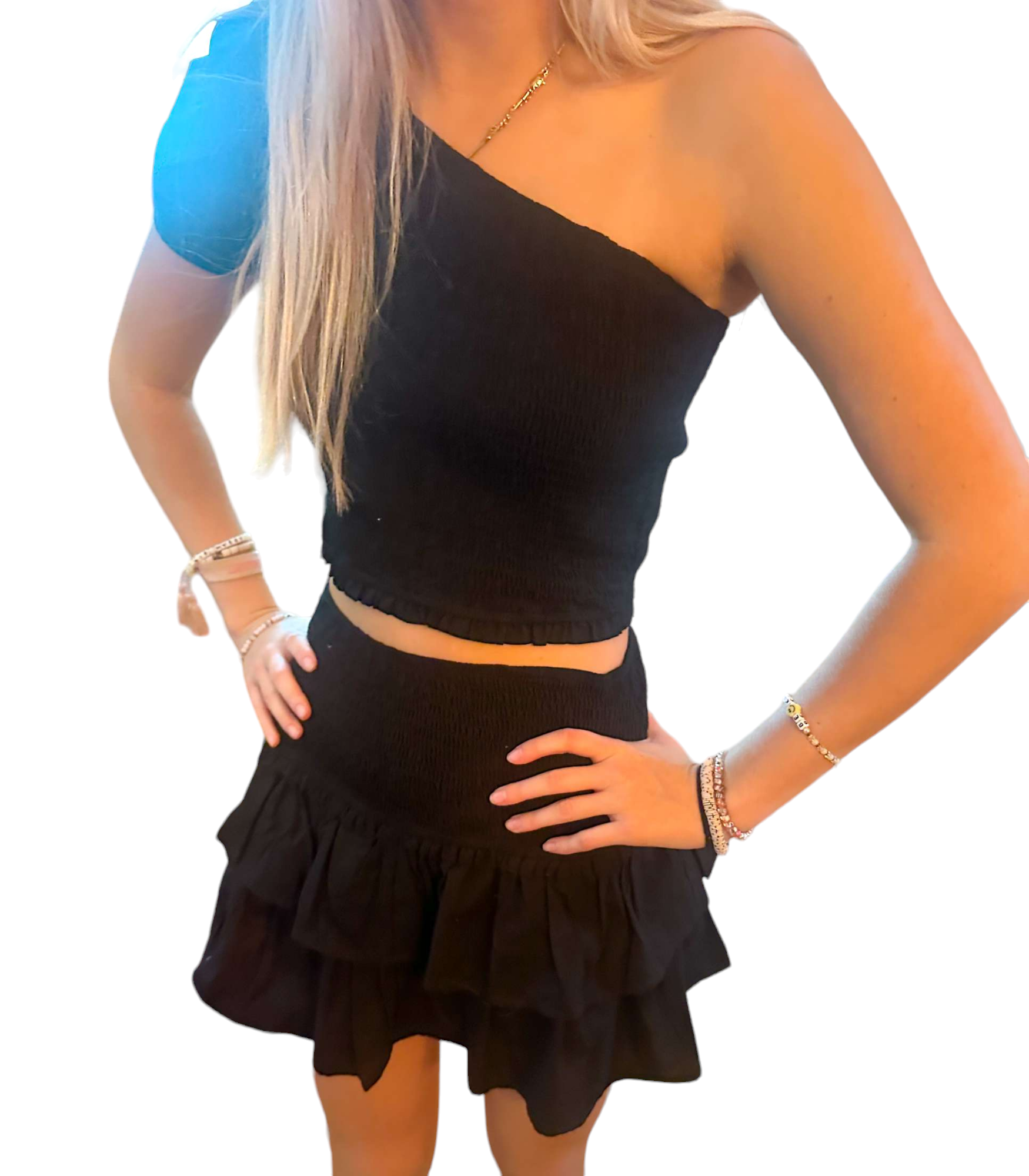 Ruffled Elegance Two-Piece Set – Preppy Palette Boutique