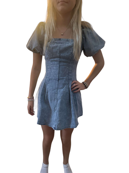 Cowgirl Chic Denim Dress Medium