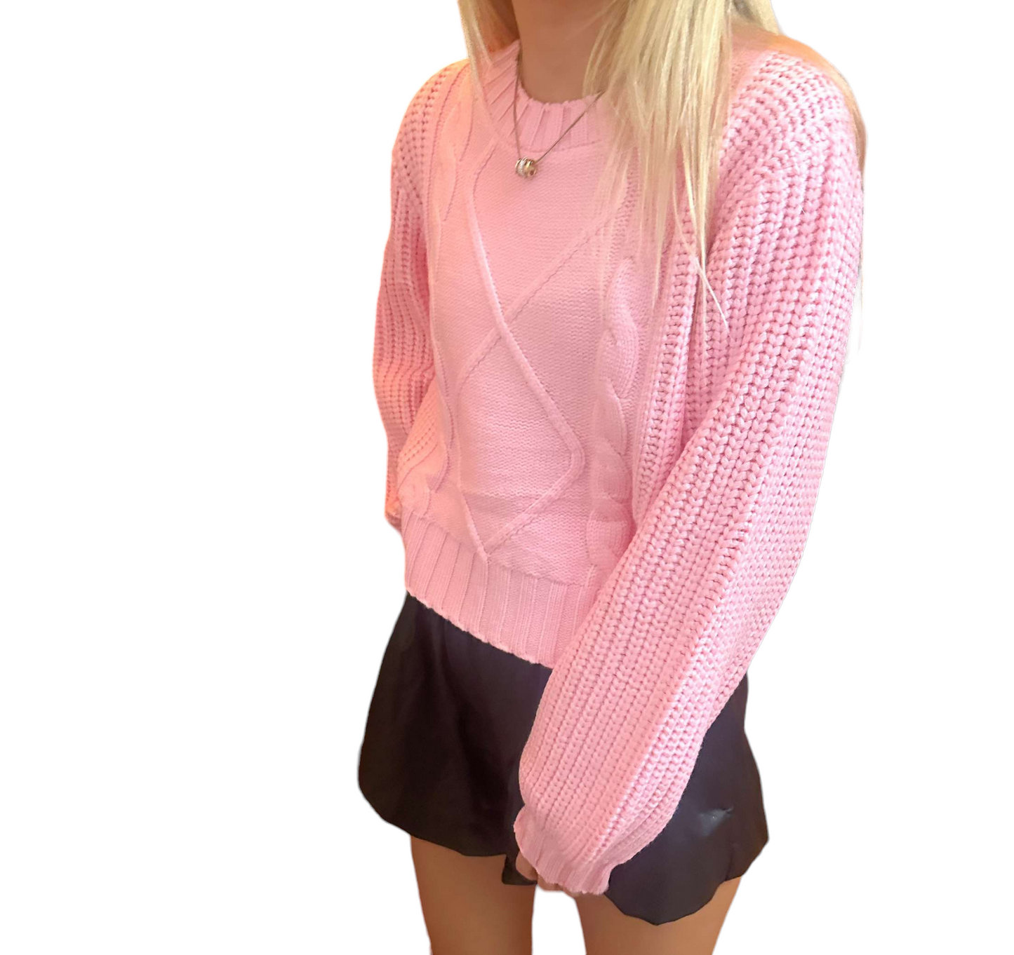 Chic Pink Harmony Sweater