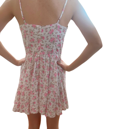 Rose Petals Lace Mini Dress