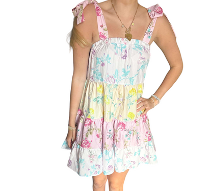 Floral Breeze Ruffled Sundress