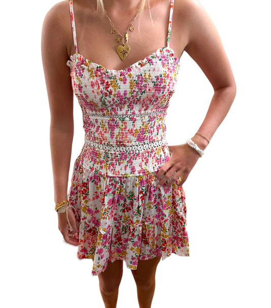 Floral Dreamscape Mini Dress