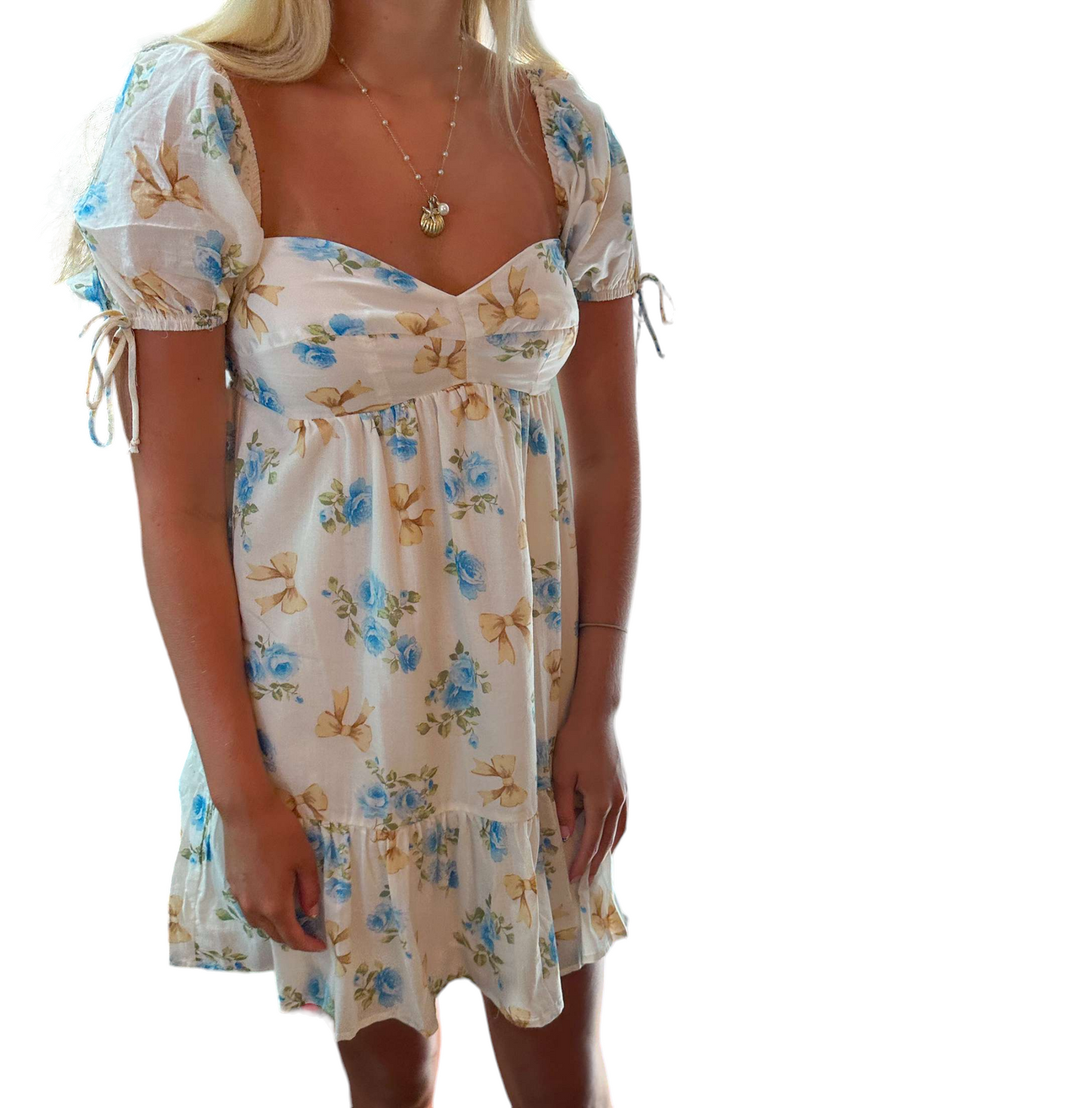 Eleanor's Enchanted Floral Babydoll Dress