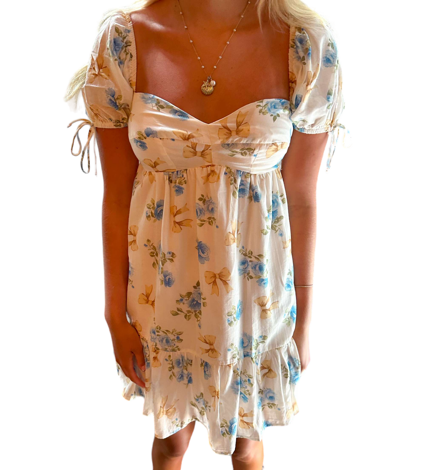 Eleanor's Enchanted Floral Babydoll Dress