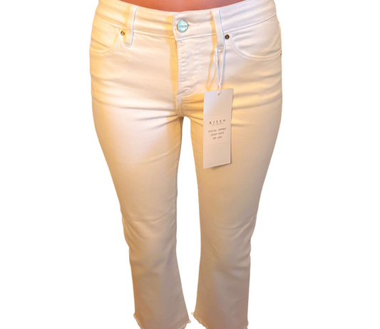 White denim jeans