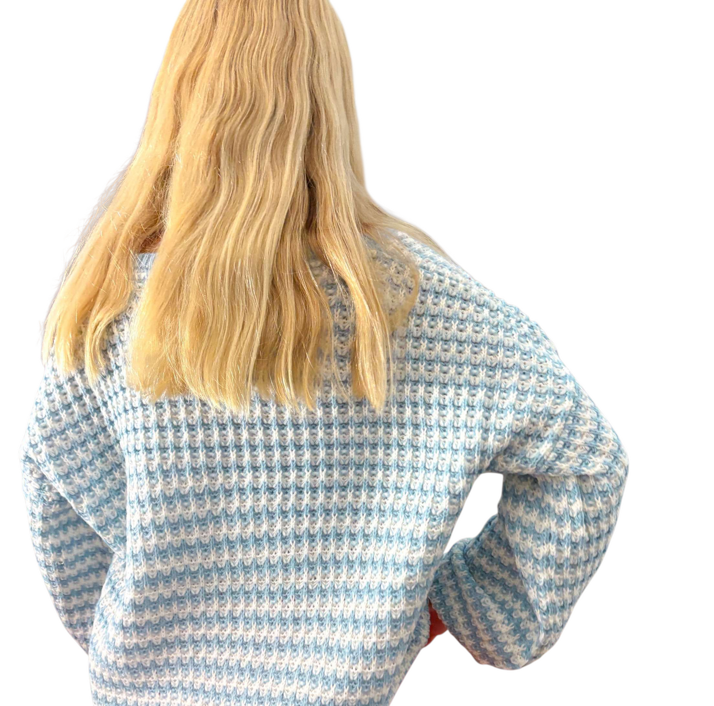 Paisley sweater blue