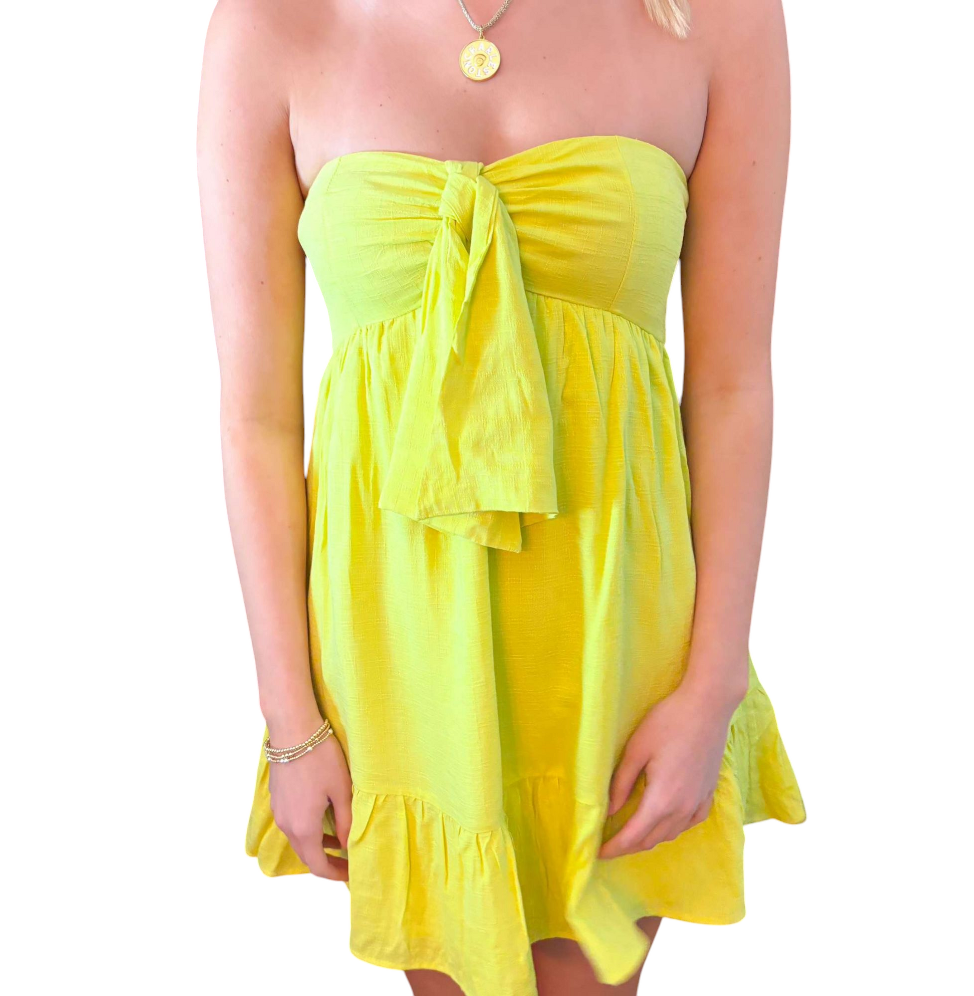 Mayes yellow green dress Large Mayes yellow green dress Large