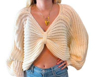 Bow me over sweater
